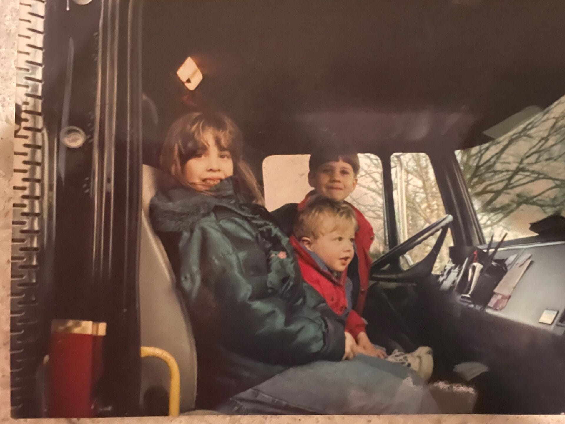 Vintage photograph of young children of the family who runs Arena Provisions business